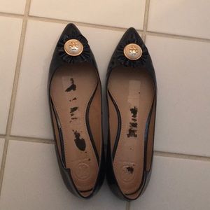 Navy blue Tory Burch flats